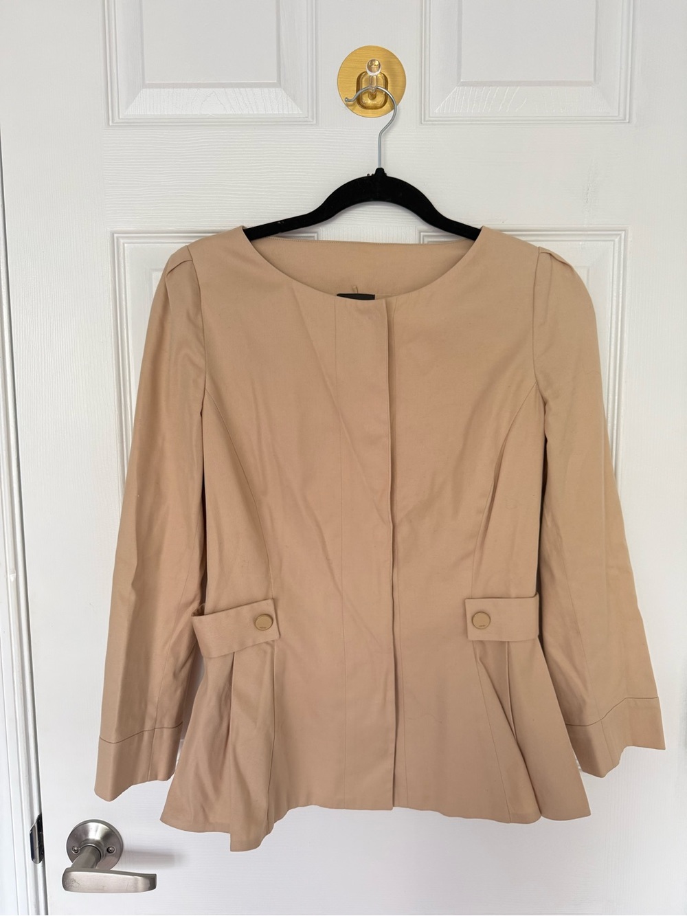 Fendi Women’s Beige Peplum Jacket size 42